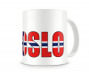 Tasse mit Oslo Schriftzug Tasse