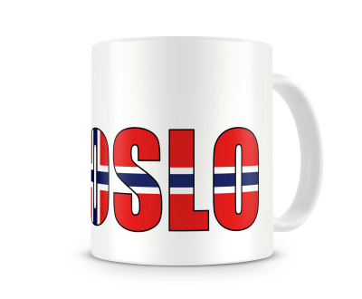 Tasse mit Oslo Schriftzug - Ansicht 3