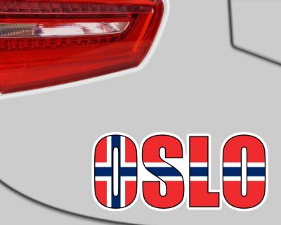Oslo Schriftzug Aufkleber