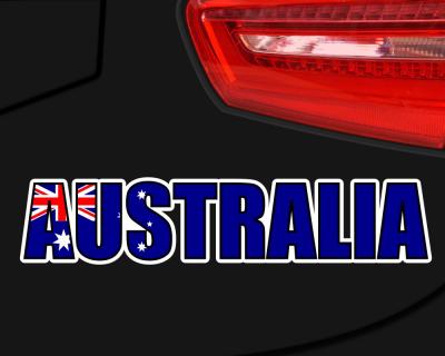 Australia Schriftzug Aufkleber Australien Aufkleber