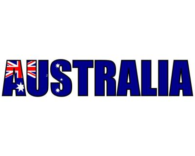 Australia Schriftzug Aufkleber Australien - Ansicht 1