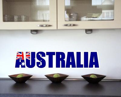 Wandtattoo Australien Schriftzug