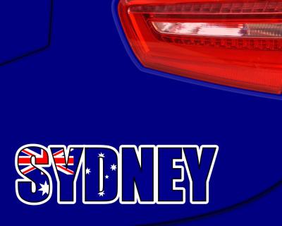 Sydney Schriftzug Aufkleber