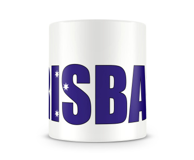 Tasse mit Brisbane Schriftzug - Ansicht 2