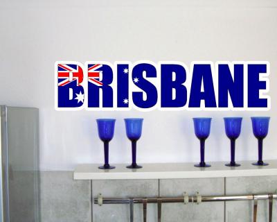 Wandtattoo Brisbane Schriftzug - Ansicht 3