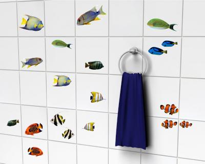 22-teiliges Fischaufkleber Set - Ansicht 2