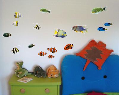 22-teiliges Fischwandtattoo Set - Ansicht 2