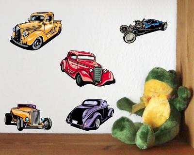 12 Hot Rod Set Wandtattoo - Ansicht 3