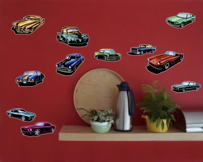 60 Stck Mega Auto Set Wandtattoo - Ansicht 3