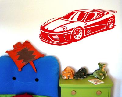 Wandtattoo Super Sportwagen