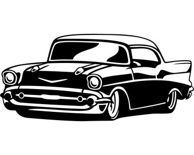 Wandtattoo Classic Car Oldtimer - Ansicht 1