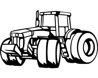 Wandtattoo großer Traktor