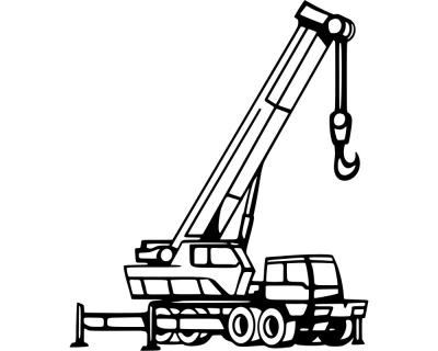 Wandtattoo Kranwagen - Ansicht 1