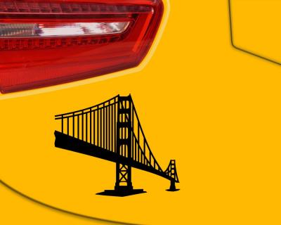 Golden Gate Bridge Aufkleber Aufkleber