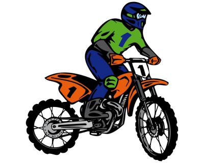 Motocross Aufkleber