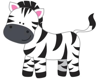 Buntes Wandtattoo "Zebra"