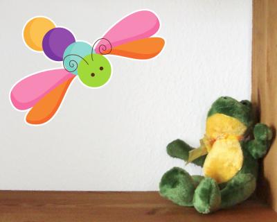 Buntes Wandtattoo 