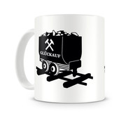 Tasse mit dem Motiv Glck Auf Lore Tasse Modellnummer  wei/schwarz