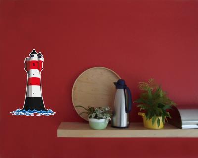 Leuchtturm Roter Sand Wandtattoo - Ansicht 3