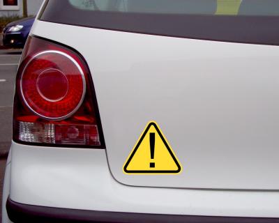 Warndreieck Achtung! Aufkleber