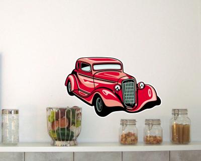Classic Hotrod Wandaufkleber