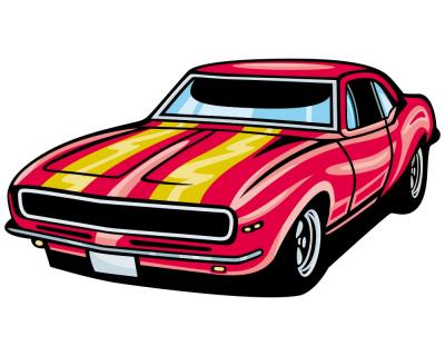 Pony Car Wandaufkleber - Ansicht 1
