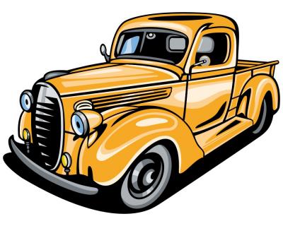 Oldtimer Pickup  Aufkleber