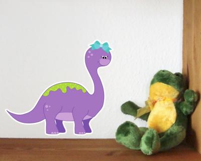 Buntes Wandtattoo Dino 