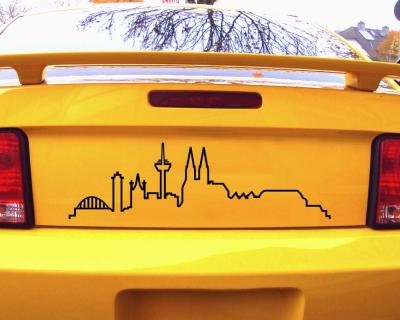 Kln Skyline Aufkleber Silhouette - Ansicht 2