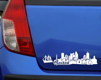 Boston Skyline Aufkleber