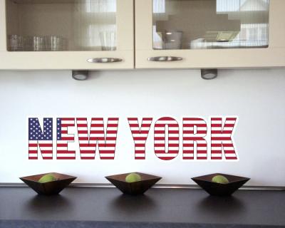 Wandtattoo New York Schriftzug