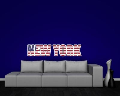 Wandtattoo New York Schriftzug - Ansicht 3