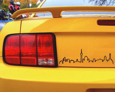 Berlin Skyline Aufkleber Silhouette