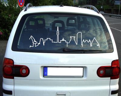 Ruhrgebiet Skyline Aufkleber Silhouette