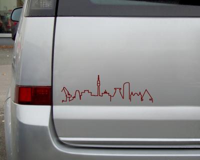 Ruhrgebiet Skyline Aufkleber Silhouette - Ansicht 3