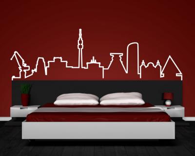 Ruhrgebiet Skyline Wandtattoo Silhouette - Ansicht 2