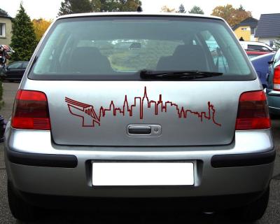New York Skyline Aufkleber Silhouette - Ansicht 2