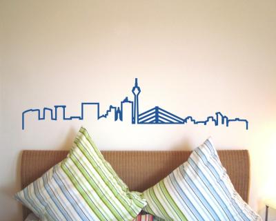 Dsseldorf Skyline Wandtattoo Silhouette - Ansicht 2