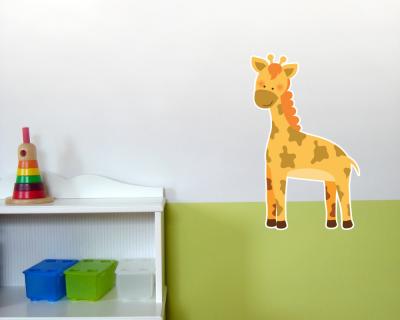 Buntes Wandtattoo  Giraffe 