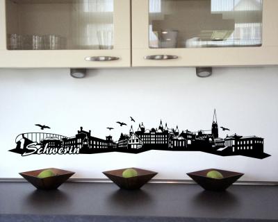 Schwerin Skyline Wandtattoo Wandtattoo