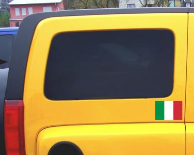 Italien Flagge Aufkleber Autoaufkleber - Ansicht 3