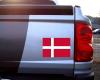 Dänemark Flagge Aufkleber Autoaufkleber Aufkleber