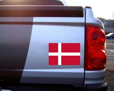 Dnemark Flagge Aufkleber Autoaufkleber - Ansicht 2