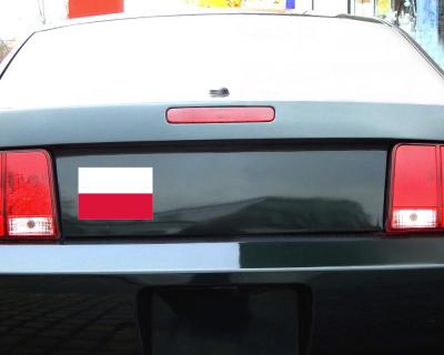 Polen Flagge Aufkleber Autoaufkleber - Ansicht 3