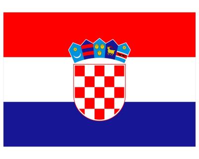 Kroatien Flagge Aufkleber Autoaufkleber - Ansicht 1