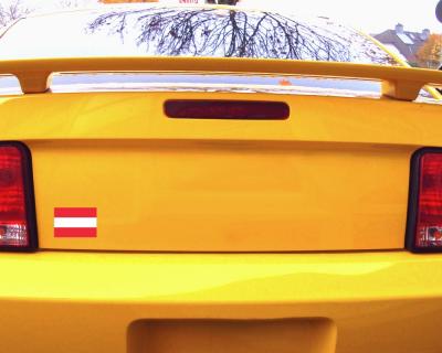 sterreich Flagge Aufkleber Autoaufkleber - Ansicht 3
