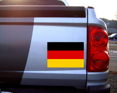 Deutschland Flagge Aufkleber Autoaufkleber - Ansicht 3
