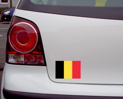 Belgien Flagge Aufkleber Autoaufkleber - Ansicht 3