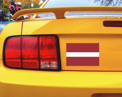 Lettland Flagge Aufkleber Autoaufkleber Aufkleber