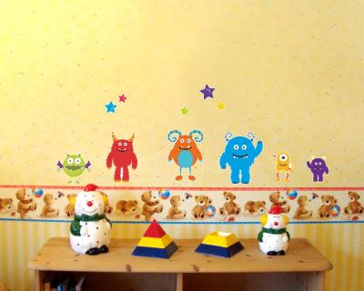 11-teiliges Monster Set Wandtattoo - Ansicht 3
